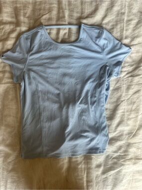 lululemon athletica Light Blue Short-Sleeve Performance Tee